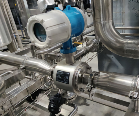 3A Sanitary Type Tri Clamp Electromagnetic Flow Meter for Milk Beer Flow Meter