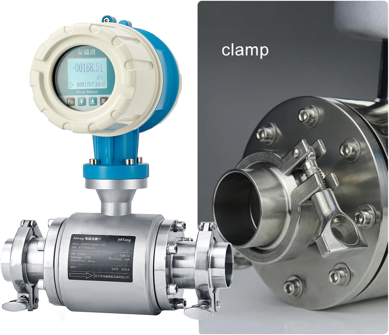 Tri-clamp Electromagnetic Flow Meter