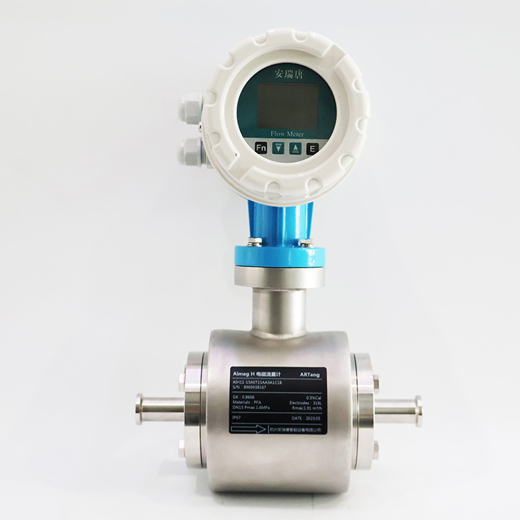 Sanitary Milk Beer Electromagnetic Flowmeter 
